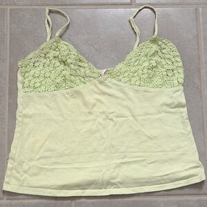Victoria's Secret Pastel Green Lace Camisole